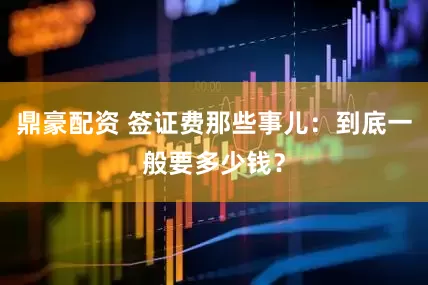 鼎豪配资 签证费那些事儿：到底一般要多少钱？